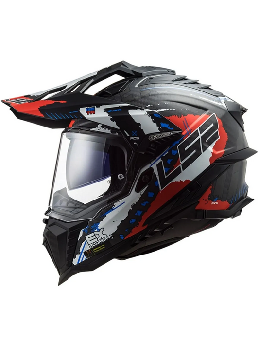 Capacete Ls2 Explorer C MX701 Extend Vermelho Fosco
