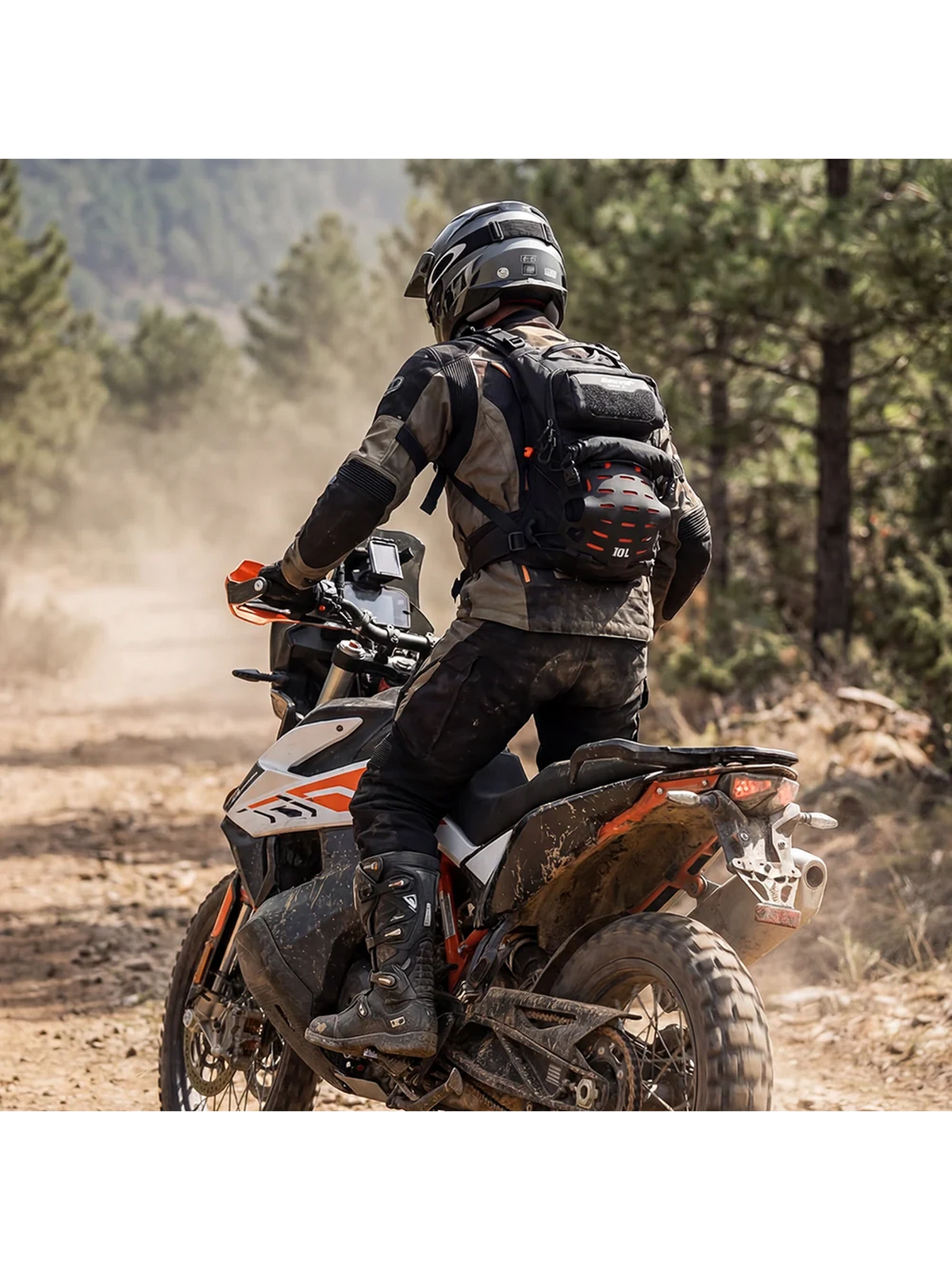 Mochila De Ciclismo Rhinowalk Adventure 10 Litros Armação Protetora ESA (MCY2602OE)