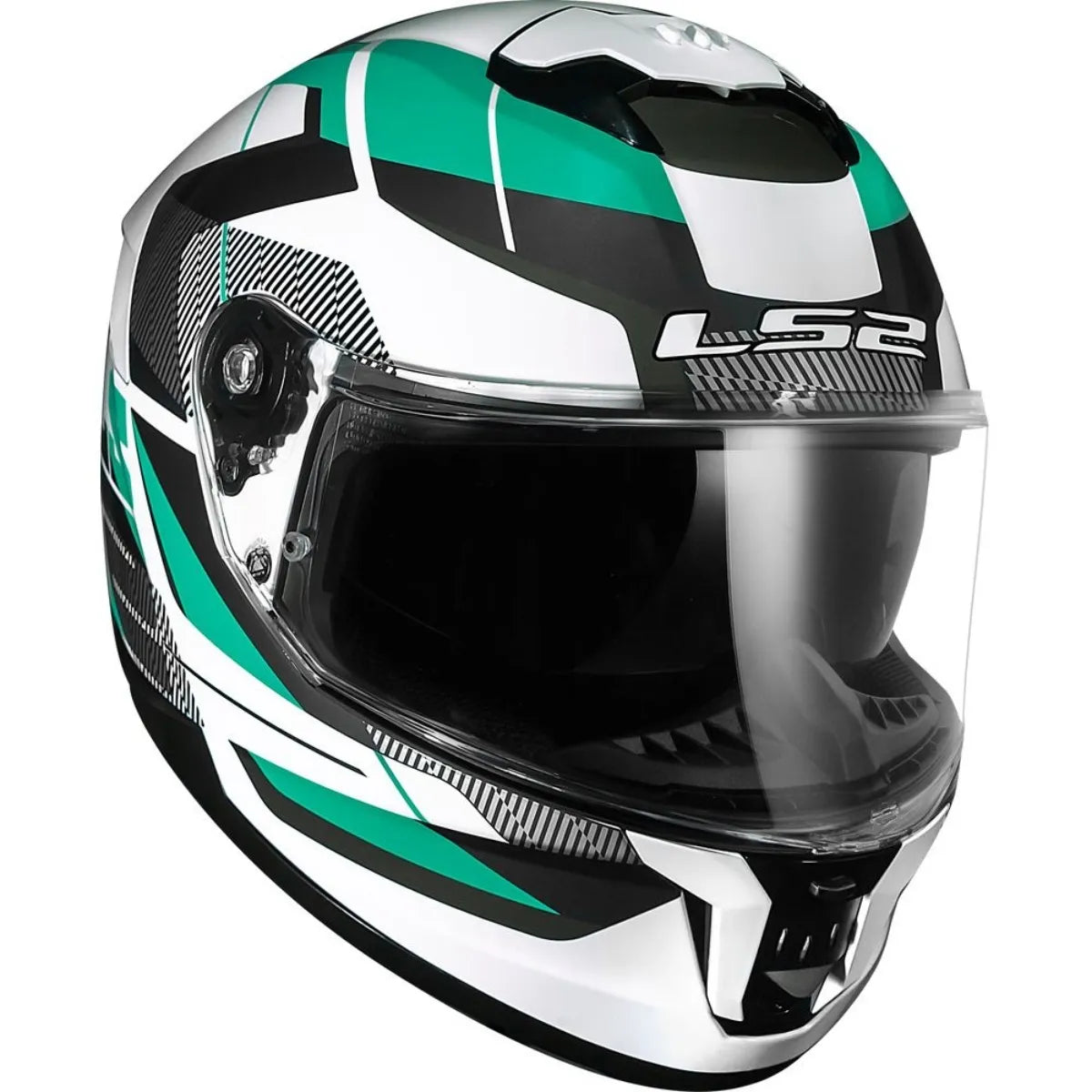 Capacete Ls2 Stream II Road Branco e Verde
