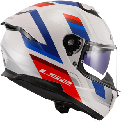 Capacete Ls2 Stream II Ff808 Vintage Branco/Azul/Vermelho