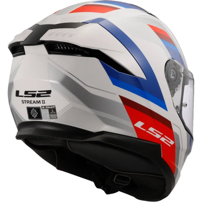 Capacete Ls2 Stream II Ff808 Vintage Branco/Azul/Vermelho