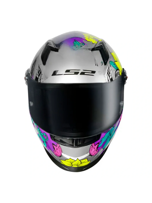 Capacete Ls2 Ff358 Dreamcatcher Prata e Amarelo