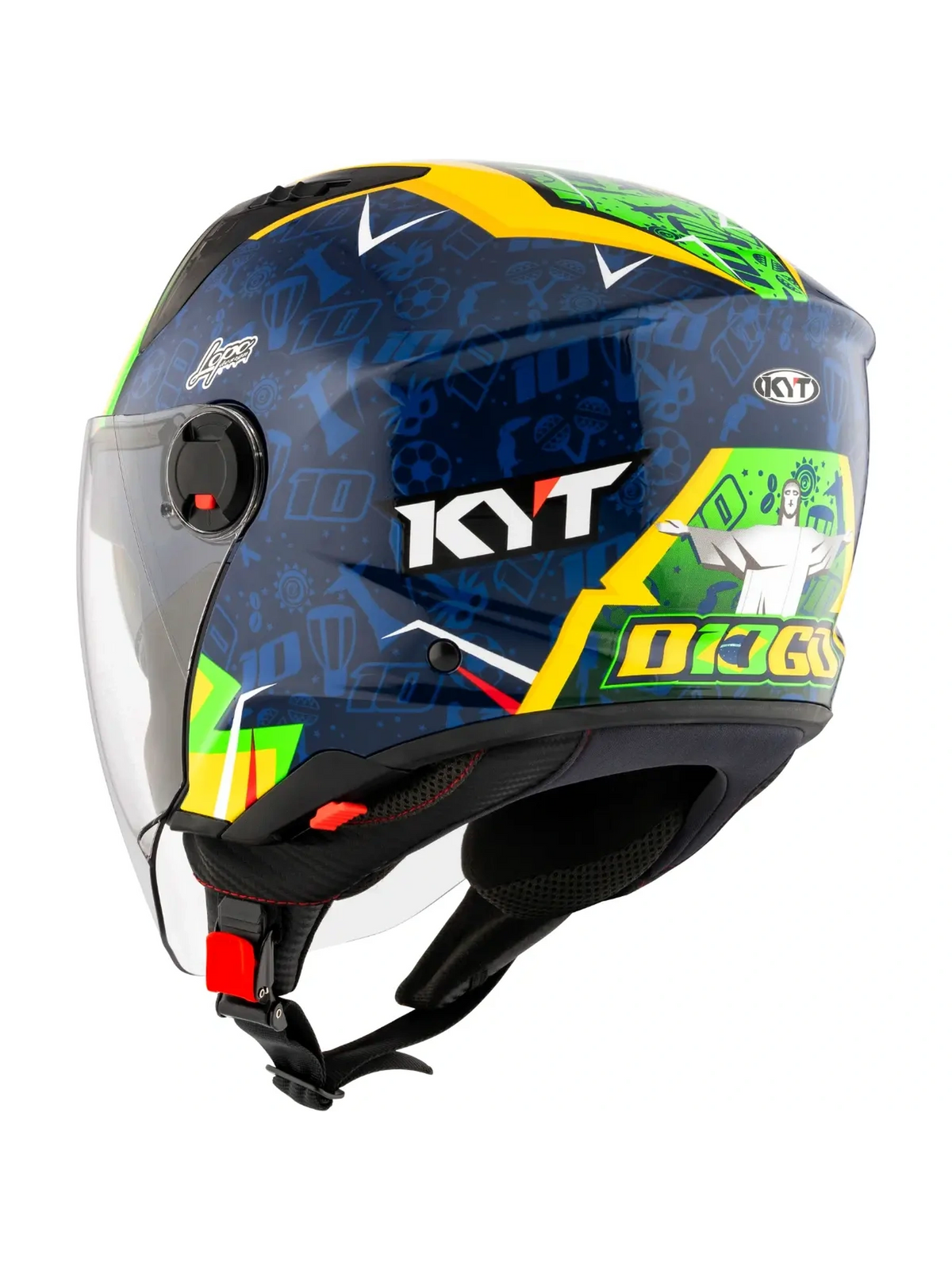 Capacete Kyt D-City Diogo Moreira 2024 Replica