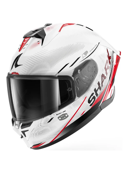 Capacete Shark Skwal Cup Speed-Tech  Branco/Vermelho (WRK)