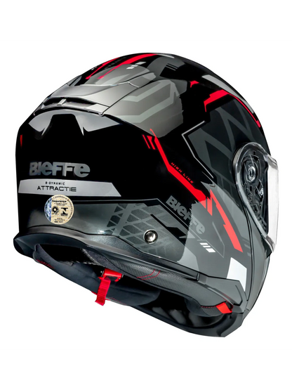 Capacete Bieffe B-Dynamic Attractie Preto e Vermelho