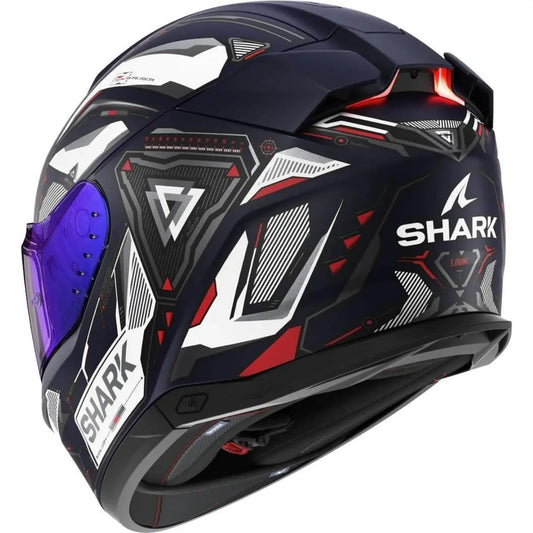 Capacete Shark Skwal I3 Linik Azul Branco e Vermelho (BWR)