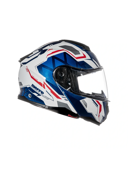 Capacete Bieffe B-Dynamic Attractie Branco e Azul