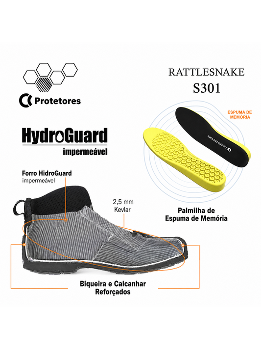 Bota CC Protectors Rattlesnake Wp Preto (S301)