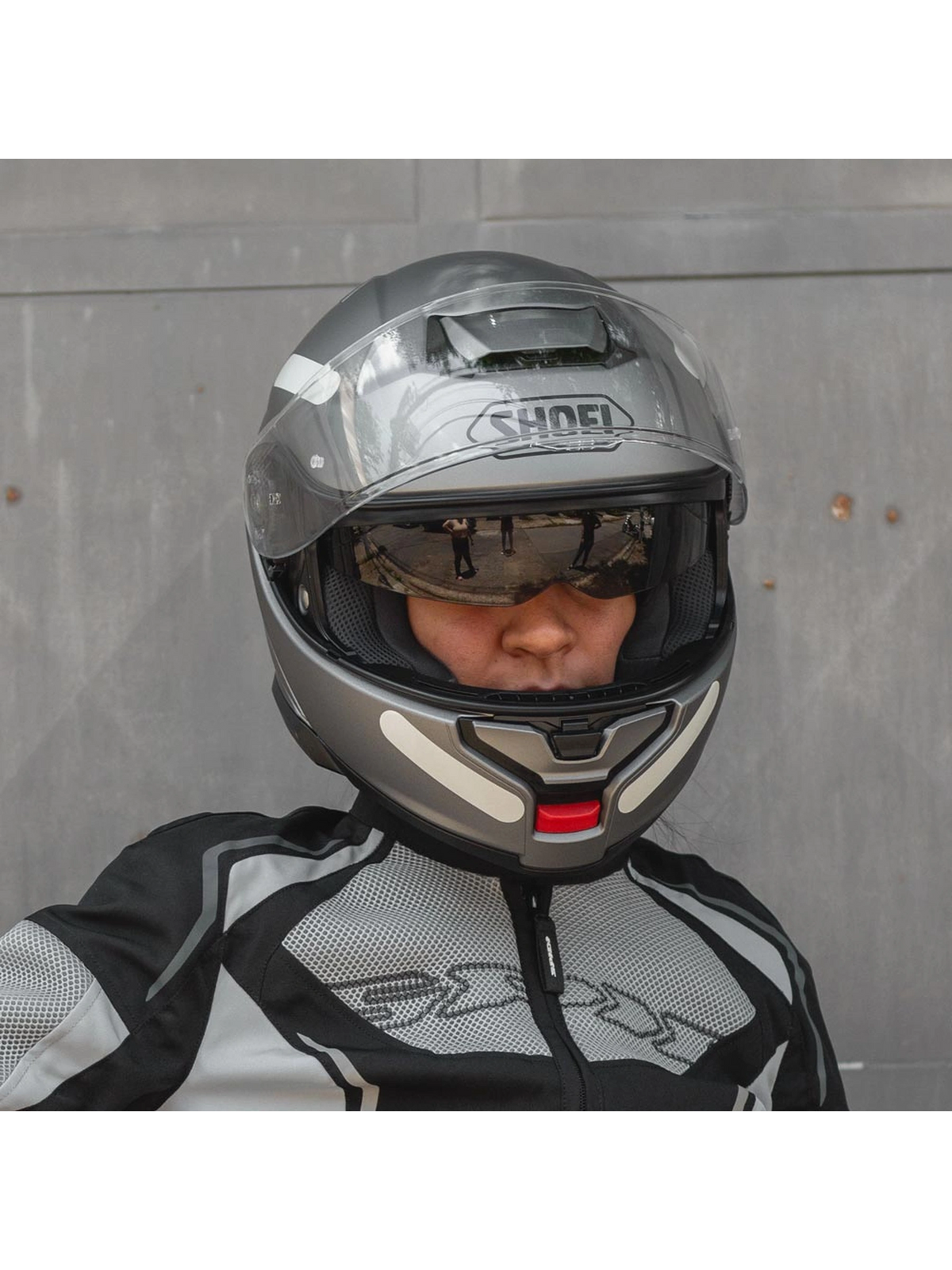 Capacete Shoei Neotec 3 Cinza Fosco