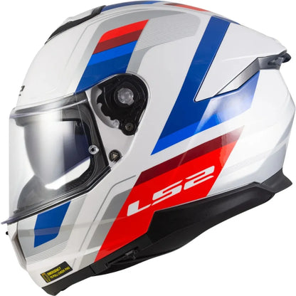 Capacete Ls2 Stream II Ff808 Vintage Branco/Azul/Vermelho