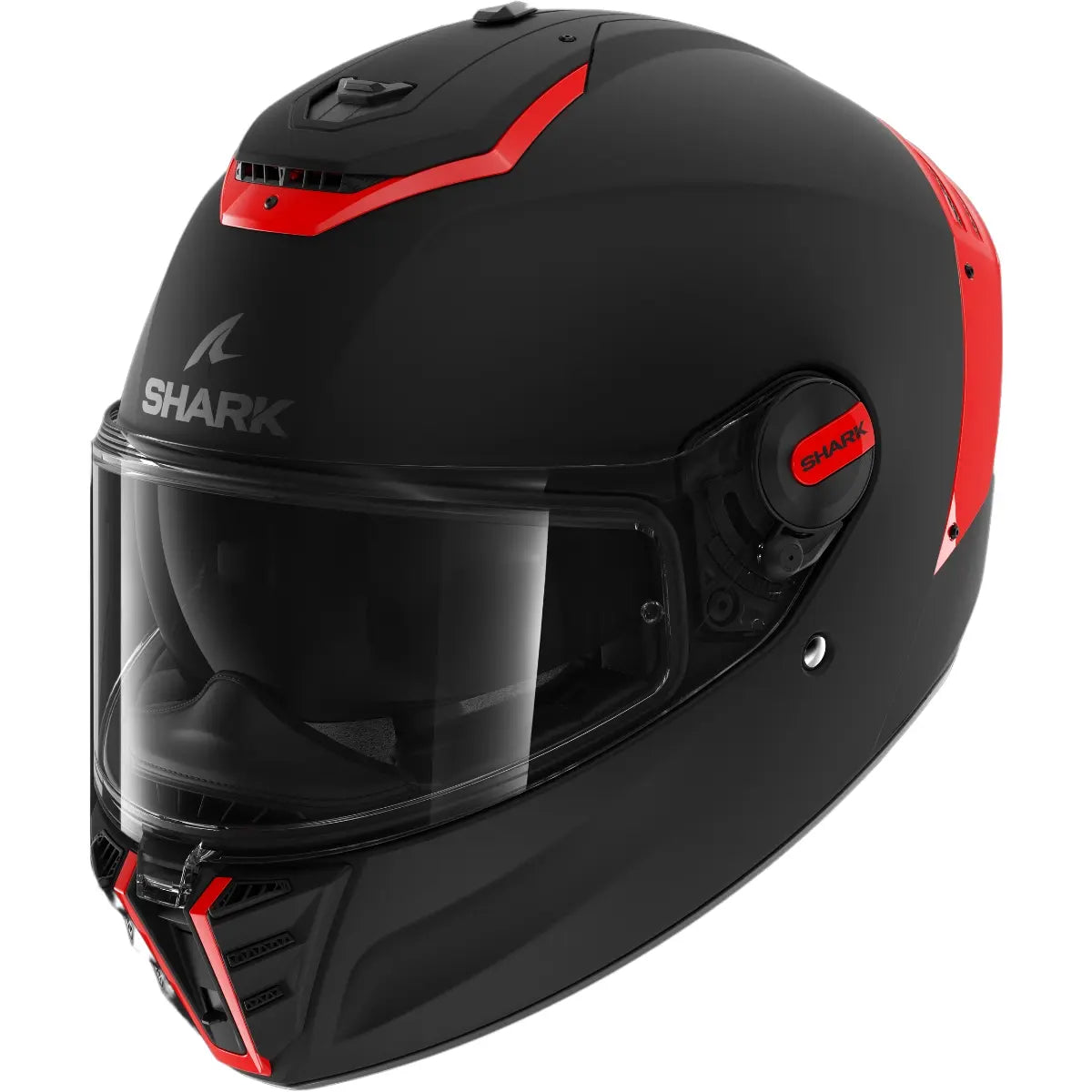 Capacete Shark Spartan RS Blank SP Preto e Vermelho Fosco (KOK)