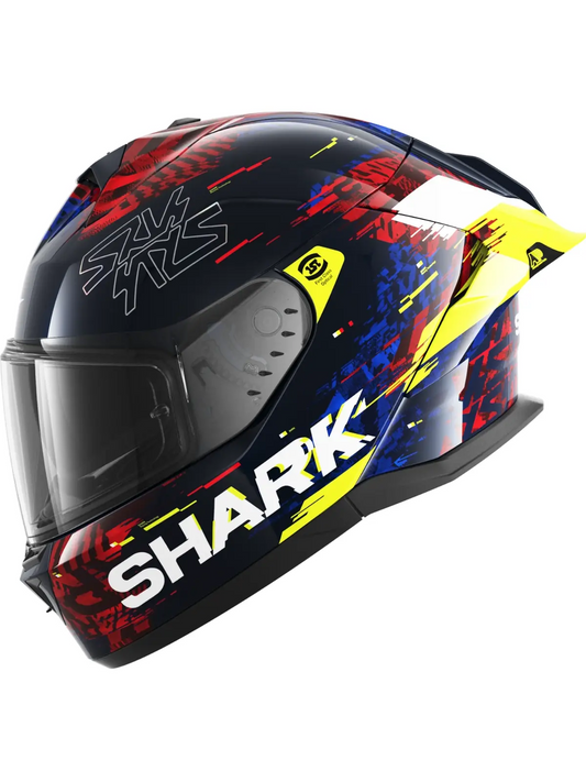 Capacete Shark Skwal Cup Speedy-Vib Azul/Verm/Amar  (BRY)