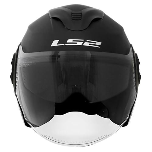 Capacete Ls2 Verso Of570 Monocolor Preto Fosco