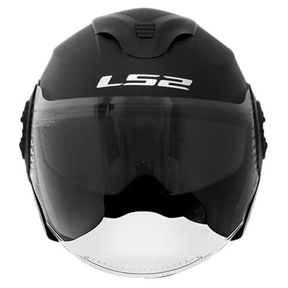 Capacete Ls2 Verso Of570 Monocolor Preto Fosco