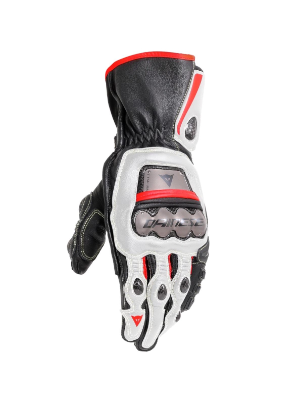 Luva Dainese Full Metal 6 Preto Branco Vermelho Lava