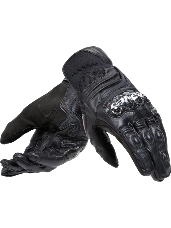 【新品】ダイネーゼ Lサイズ　　　　　CARBON 4 SHORT GLOVES Luva Dainese Carbon 4hort Leather Preto