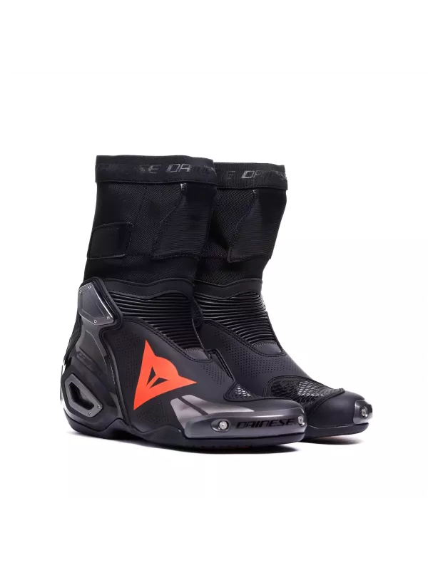Bota Dainese Axial 2 Air Preto Preto e Vermelho Fluo