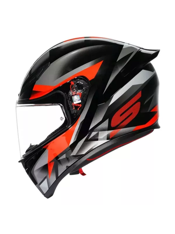 Capacete Agv K1S Fastlap Preto/Cinza/Verm