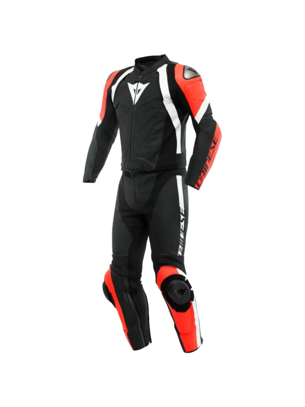 Macacao Dainese Div Avro 4 Black/Fluo-red/White