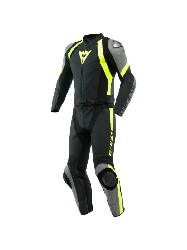 Macacao Dainese Div Avro 4 Black/Ch-Gray/Fluo Yellow