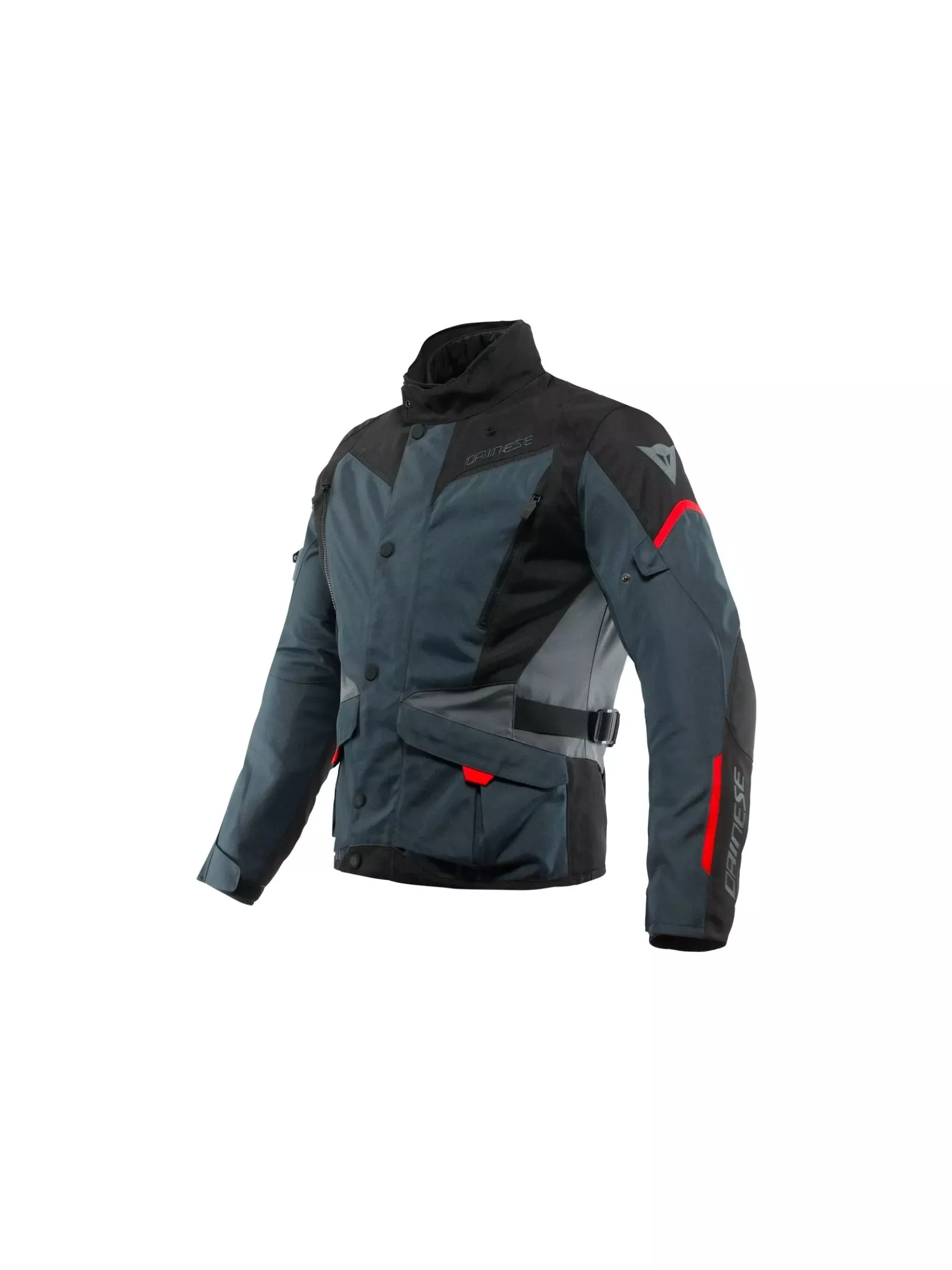 Jaqueta Dainese Tempest 3 D-Dry Impermeavel Ebano Preto e Vermelho