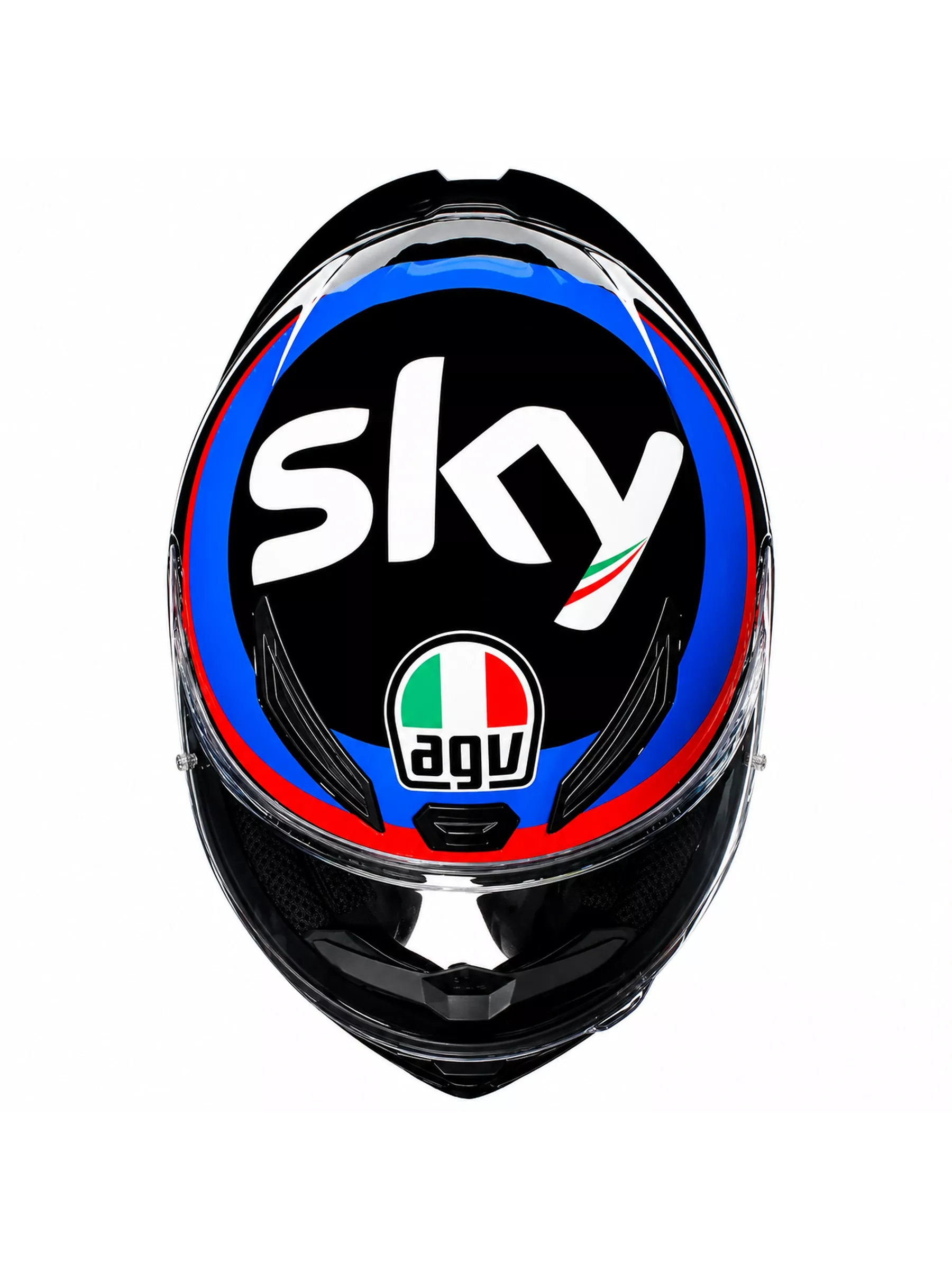 Capacete Agv K1S Vr46 Sky Racing Team Preto/Vermelho