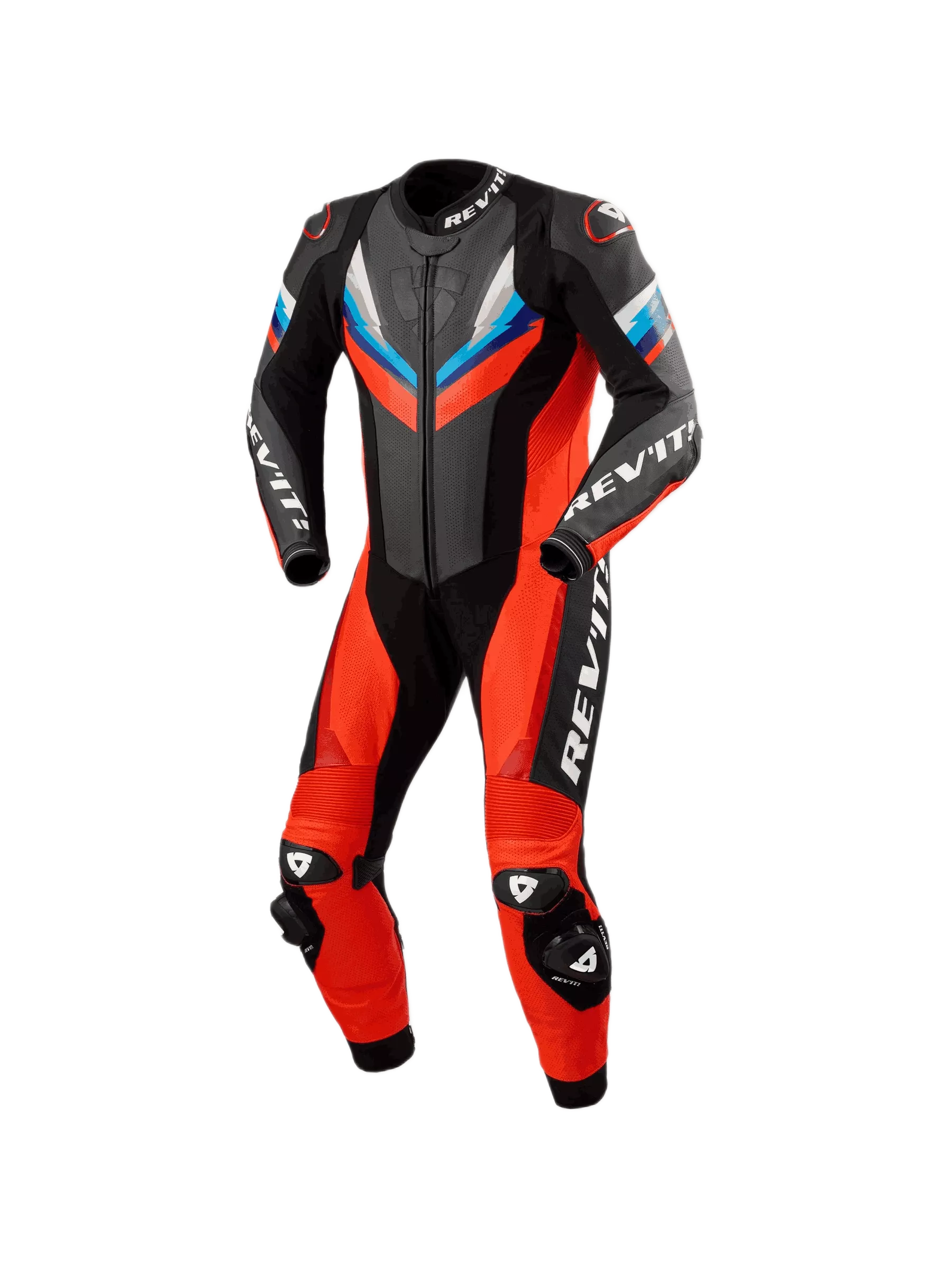 Macacão Revit One Piece Quantum 3 Vermelho Fluo/Preto
